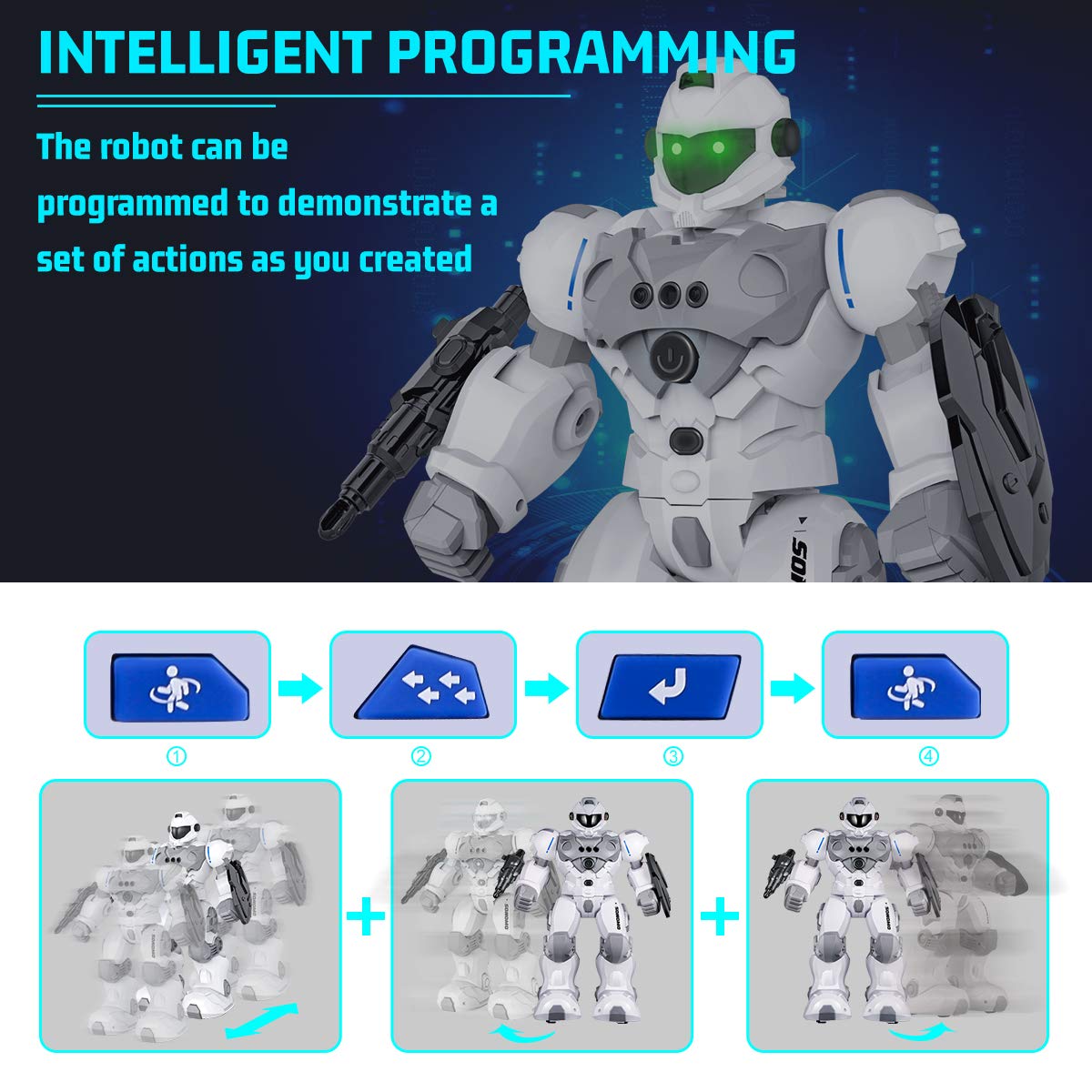 Kids Intelligent Programmable RC Robot