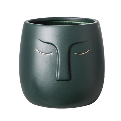 Ceramic Zen Face Living Room Vase