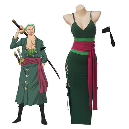 Women's Roronoa Zoro Sexy Cosplay Dress