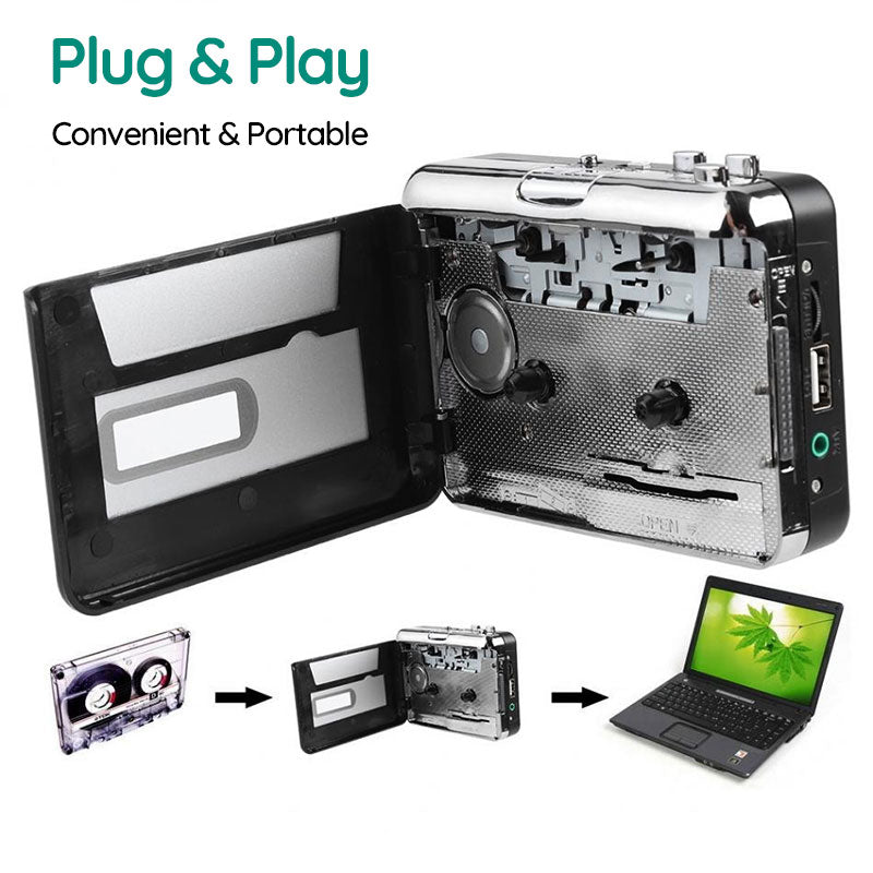 Portable Cassette Tape to USB Converter