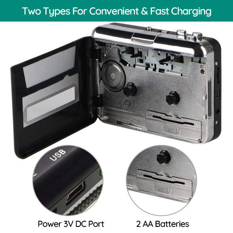 Portable Cassette Tape to USB Converter