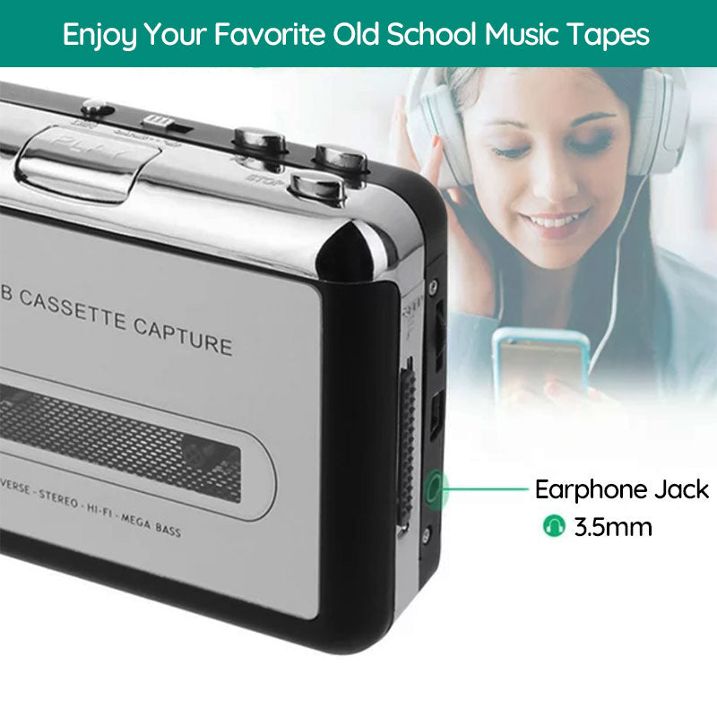 Portable Cassette Tape to USB Converter