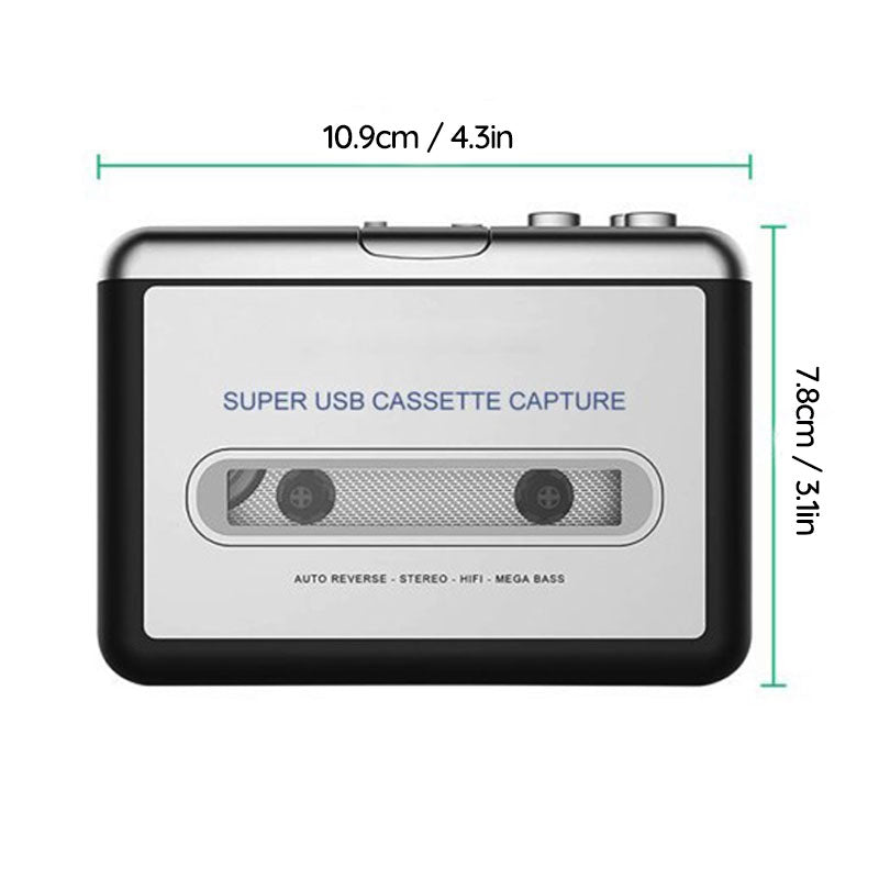 Portable Cassette Tape to USB Converter