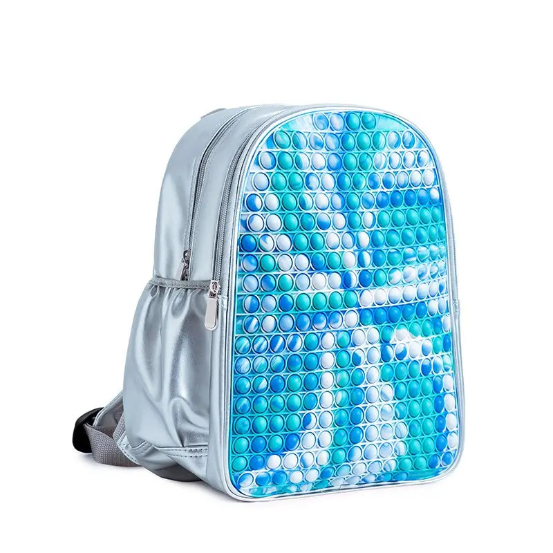 POP IT Rainbow Backpack For School Multicolor