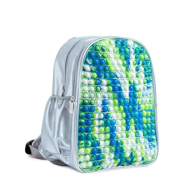 POP IT Rainbow Backpack For School Multicolor