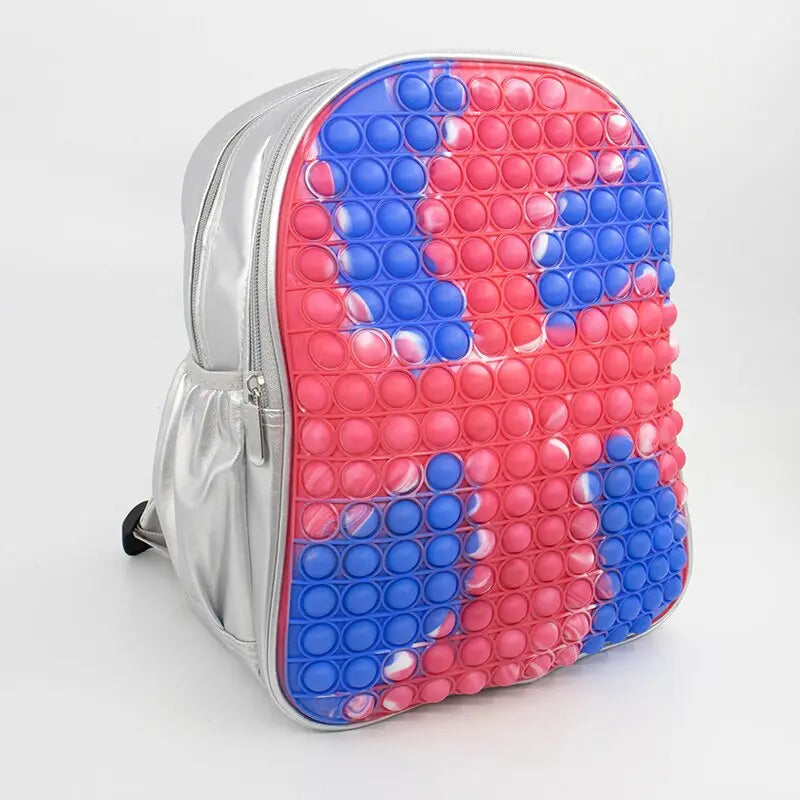 POP IT Rainbow Backpack For School Multicolor