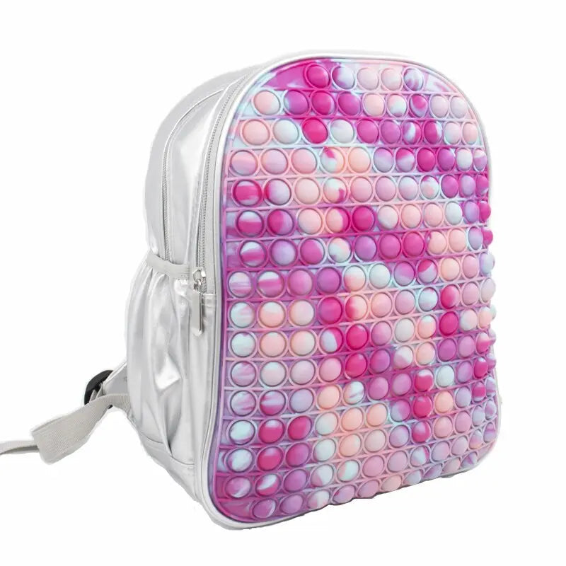 POP IT Rainbow Backpack For School Multicolor