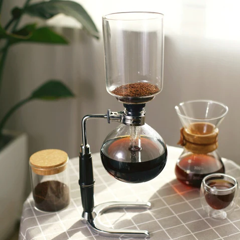 Japanese Style Siphon coffee maker Tea Siphon pot vacuum coffeemaker glass  type coffee machine filter kahve makinas 3cup