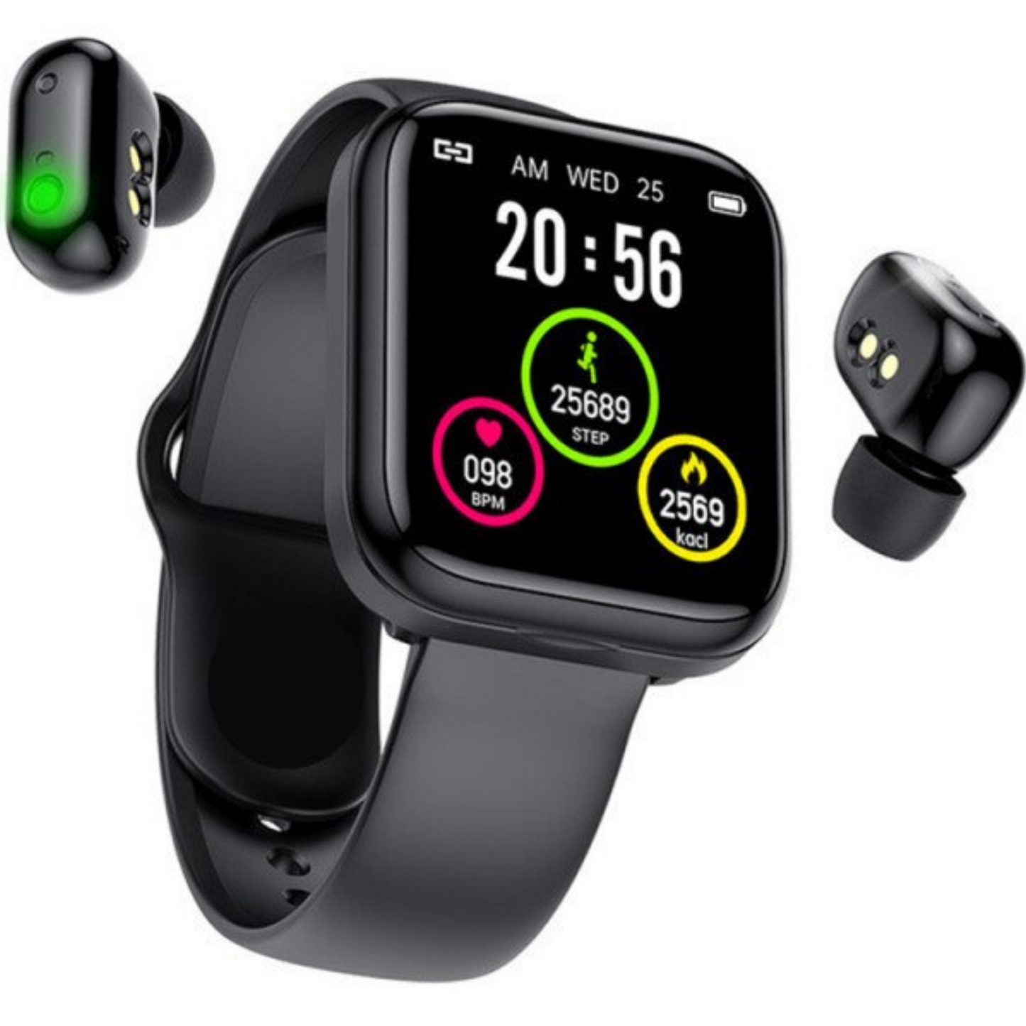 2 in 1 Smart Watch Wireless Earphones