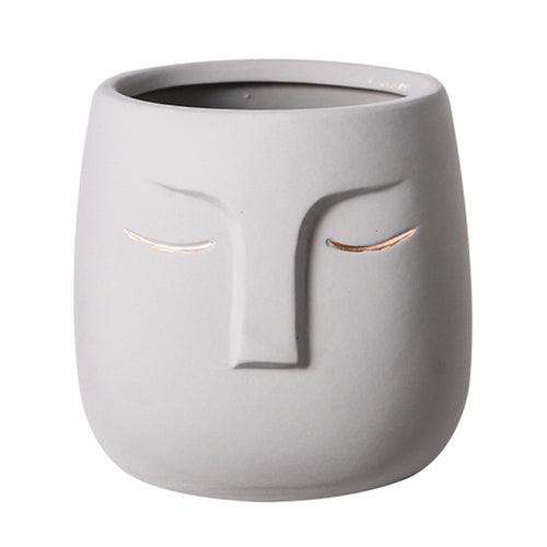 Ceramic Zen Face Living Room Vase