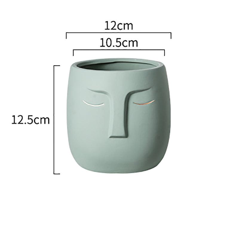 Ceramic Zen Face Living Room Vase