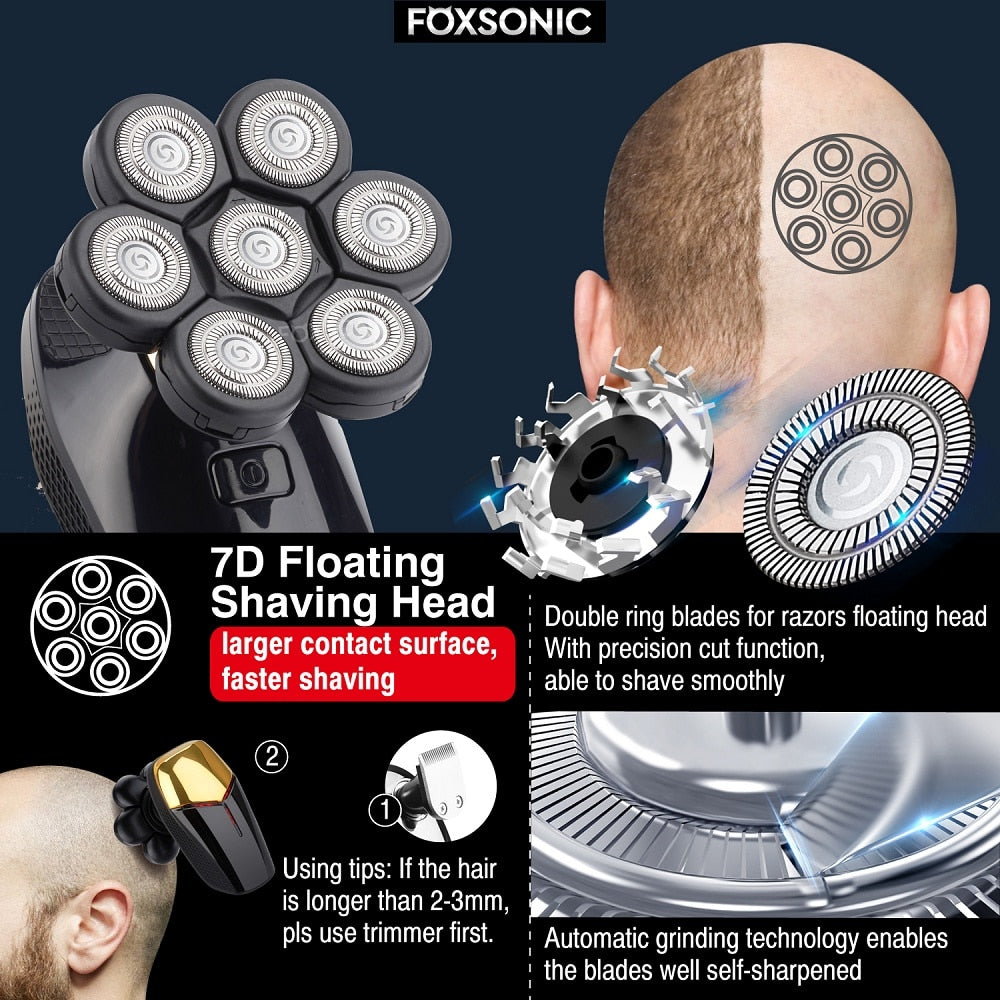 Magnetic Electric Head Razor PowerShave