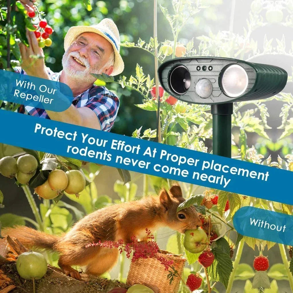 Ultrasonic Solar Powered Deer Repeller Deterrent