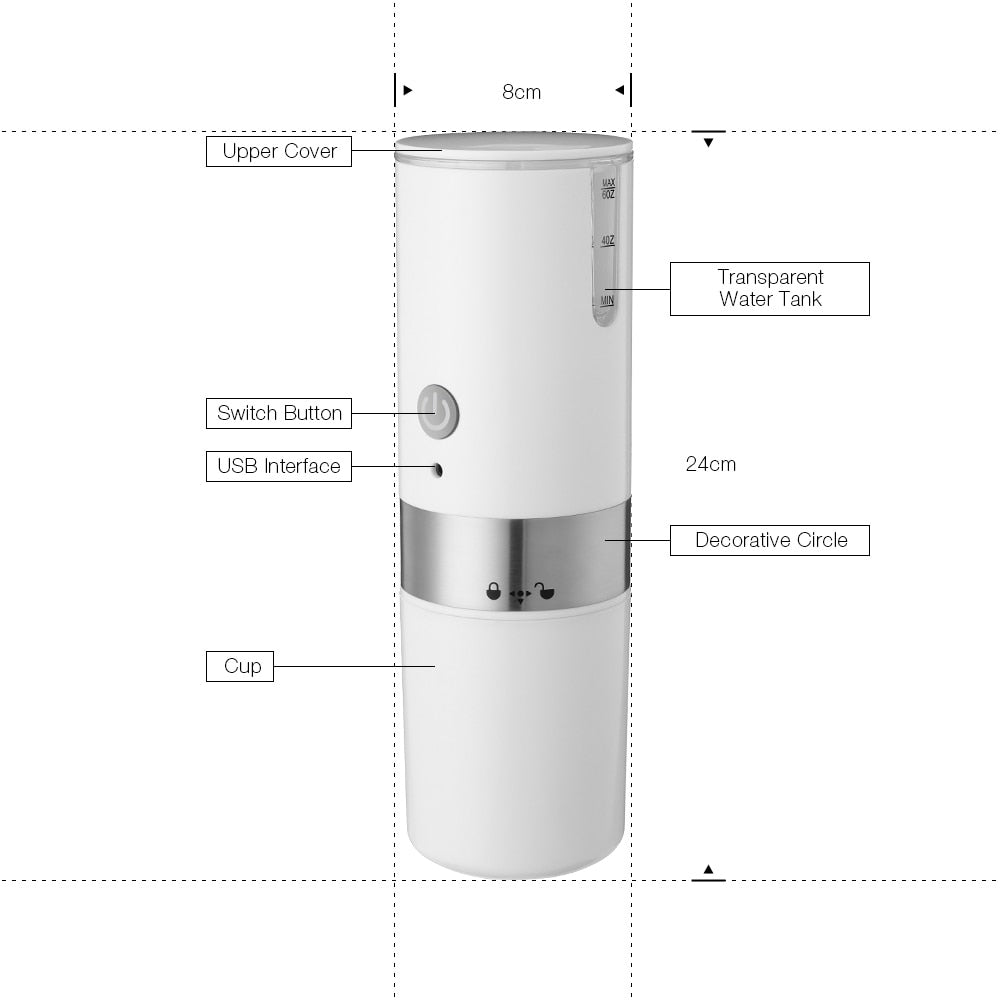 Portable Electric Coffee Maker - Yakudatsu