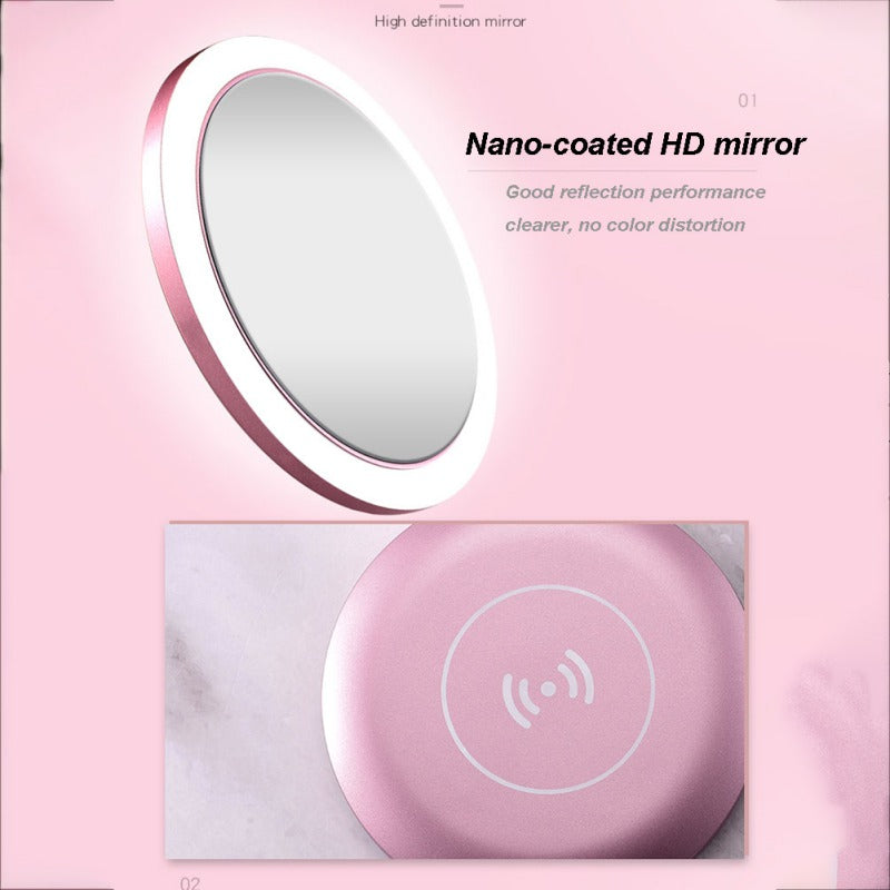 LED Makeup Mirror Wireless Charging - Yakudatsu