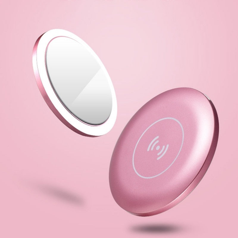 LED Makeup Mirror Wireless Charging - Yakudatsu