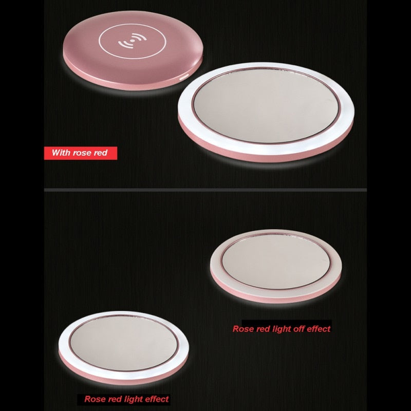 LED Makeup Mirror Wireless Charging - Yakudatsu