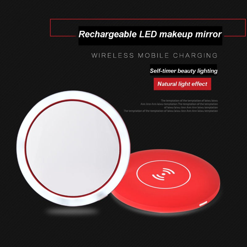 LED Makeup Mirror Wireless Charging - Yakudatsu