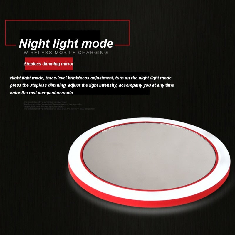 LED Makeup Mirror Wireless Charging - Yakudatsu