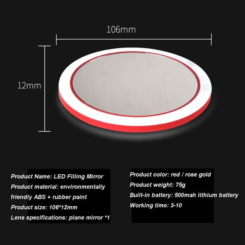 LED Makeup Mirror Wireless Charging - Yakudatsu