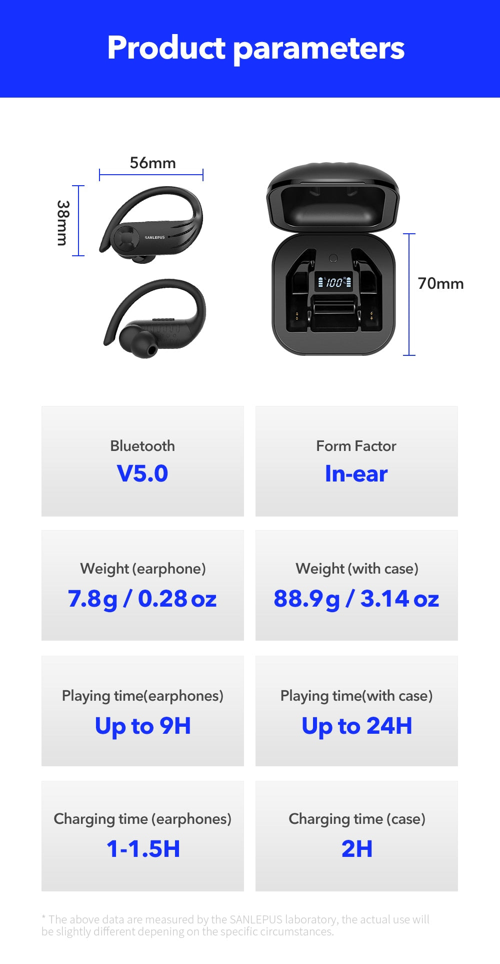 Wireless Noise Cancelling Earphones - Yakudatsu