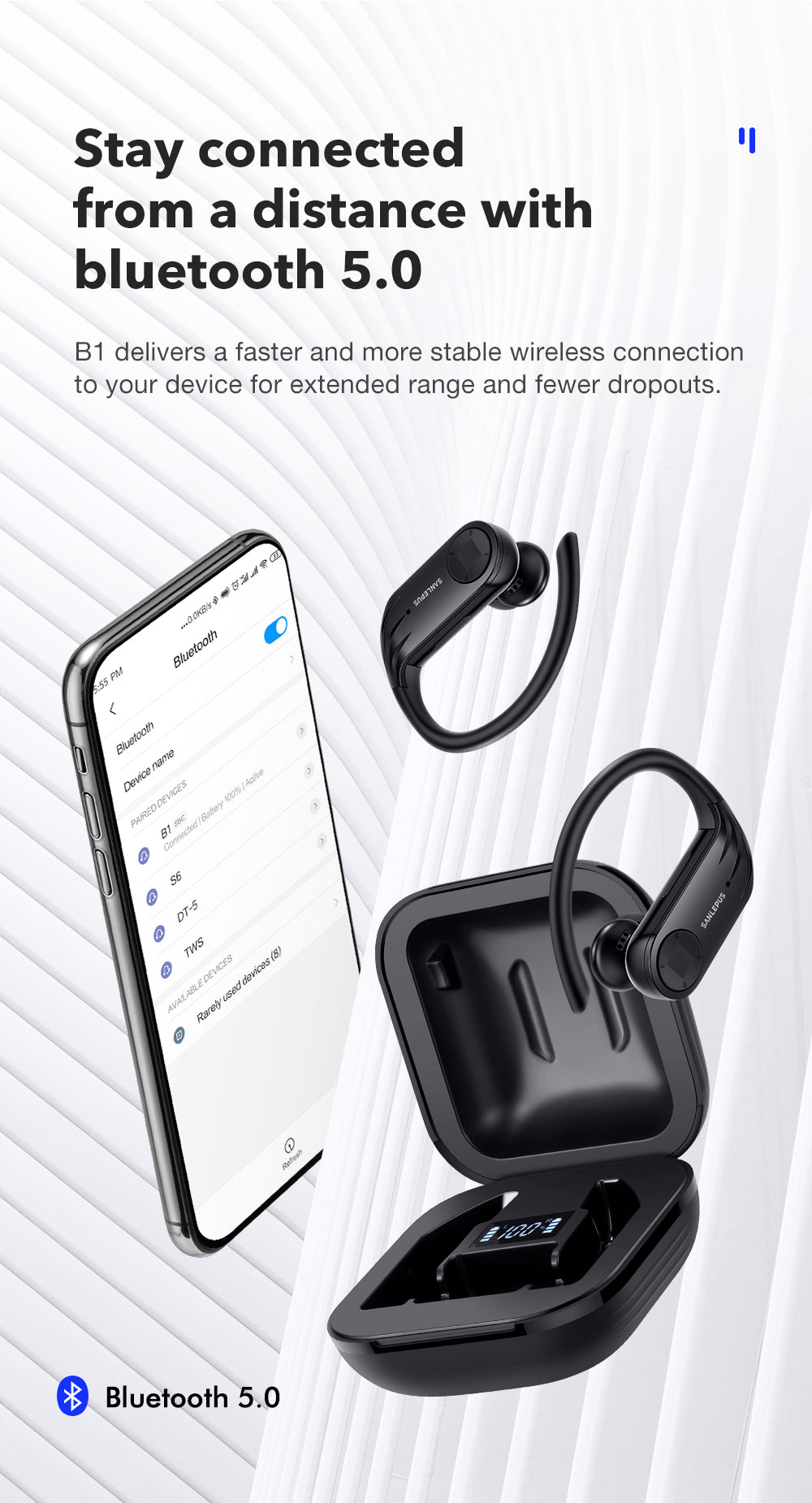 Wireless Noise Cancelling Earphones - Yakudatsu