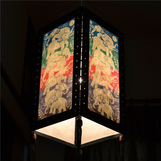 Asian Oriental Lamp Shades - Yakudatsu