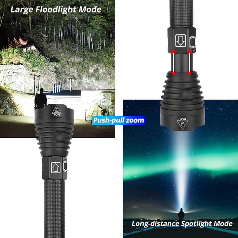 120,000 Lumens Bright Powerful Flashlight