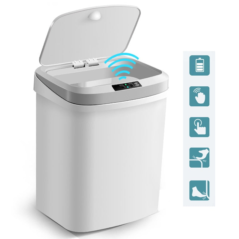 15L Automatic Motion Sensor Touchless Trash Can - Yakudatsu