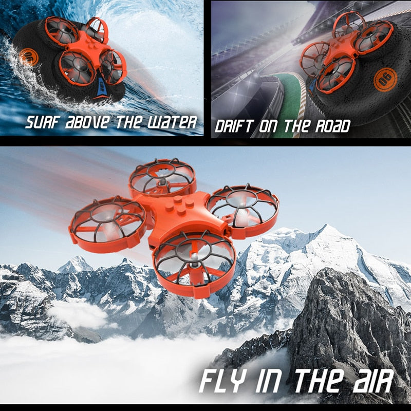 3-In-1 Air Land & Water Hovercraft Triphibian Drone - Yakudatsu