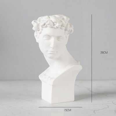 Roman Empire Head Bust Sculpture Planter