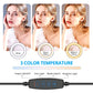 Influencer Halo Ring Light Kit - 10" LED, Desktop Stand And Phone Holder - Yakudatsu