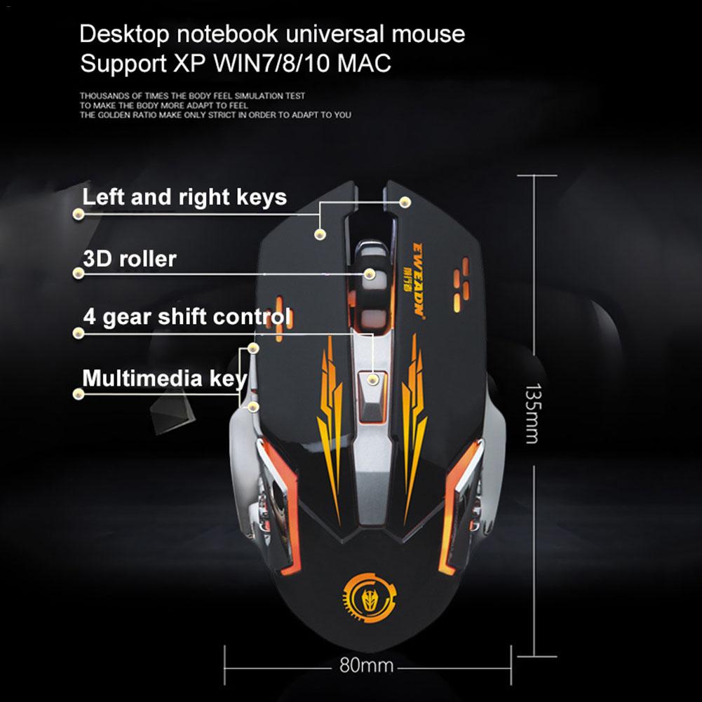 Ergonomic Computer Gaming Wired Mouse - Yakudatsu