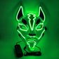 LED Japanese Fox Light Up Masquerade Halloween Party - Yakudatsu