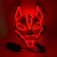 LED Japanese Fox Light Up Masquerade Halloween Party - Yakudatsu