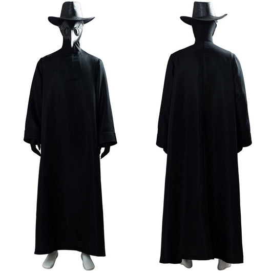 Halloween Black Plague Robe Doctor Costume - Yakudatsu