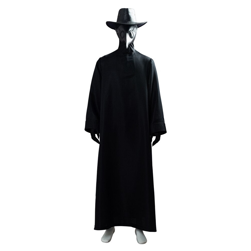 Halloween Black Plague Robe Doctor Costume - Yakudatsu