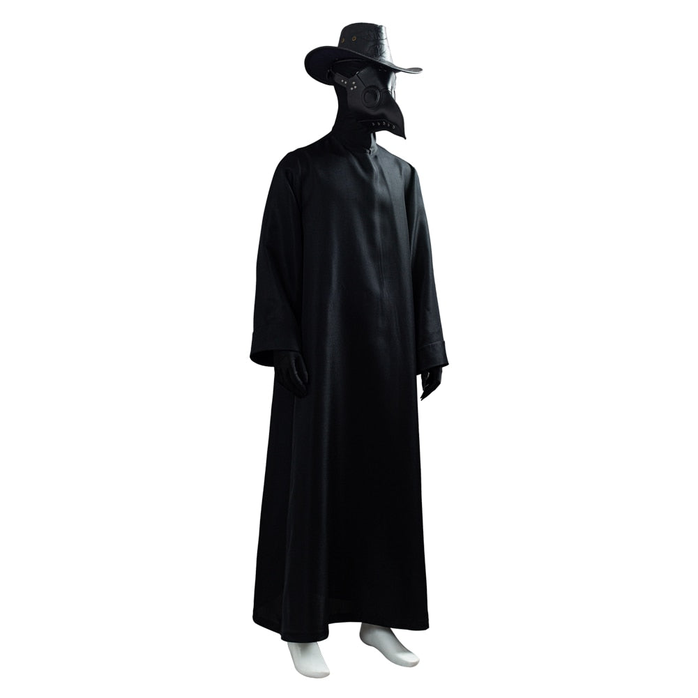 Halloween Black Plague Robe Doctor Costume - Yakudatsu