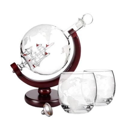 Glass Decanter Whisky Set