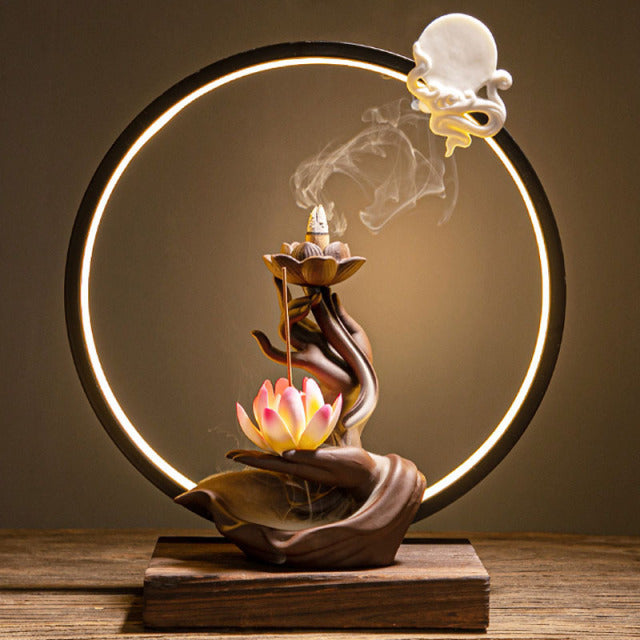 Luxury Incense Burner LED Lamp
