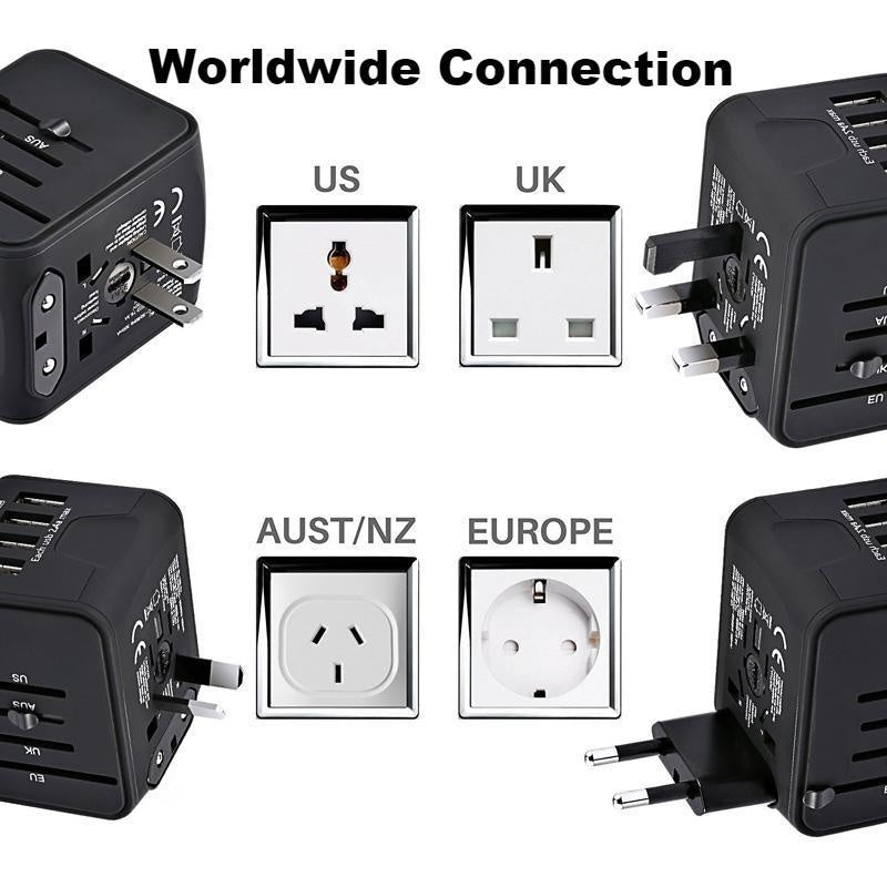 Universal USB Travel Adapter Plug